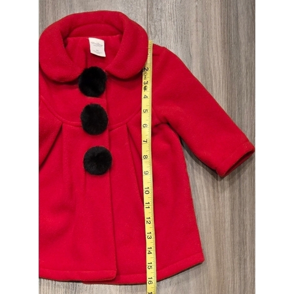 Starting Out Infant Red Pea Coat size 9 months - Picture 2 of 6